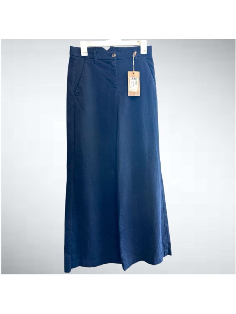 Made in Italy Dixie Denim Collection Extra Wide Leg Cotton Trousers Pants